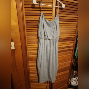 Grey midi dress